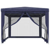 Tienda de fiesta Vidaxl con 4 paredes laterales de malla 3x4 M HDPE Azul