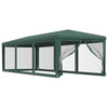 Tienda de fiesta Vidaxl con 8 paredes laterales de malla 3x9 M HDPE GREEN