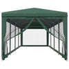 Tienda de fiesta Vidaxl con 10 paredes laterales de malla 3x12 M HDPE GREEN