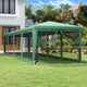 Tenda per feste Vidaxl con pareti laterali da 10 mesh 3x12 m HDPE Green