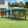 Tienda de fiesta Vidaxl con 10 paredes laterales de malla 3x12 M HDPE GREEN