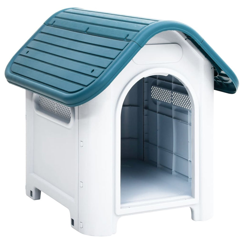 Vidaxl dog loft 59x75x66 cm polipropene blu