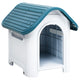 Vidaxl dog loft 59x75x66 cm polipropene blu