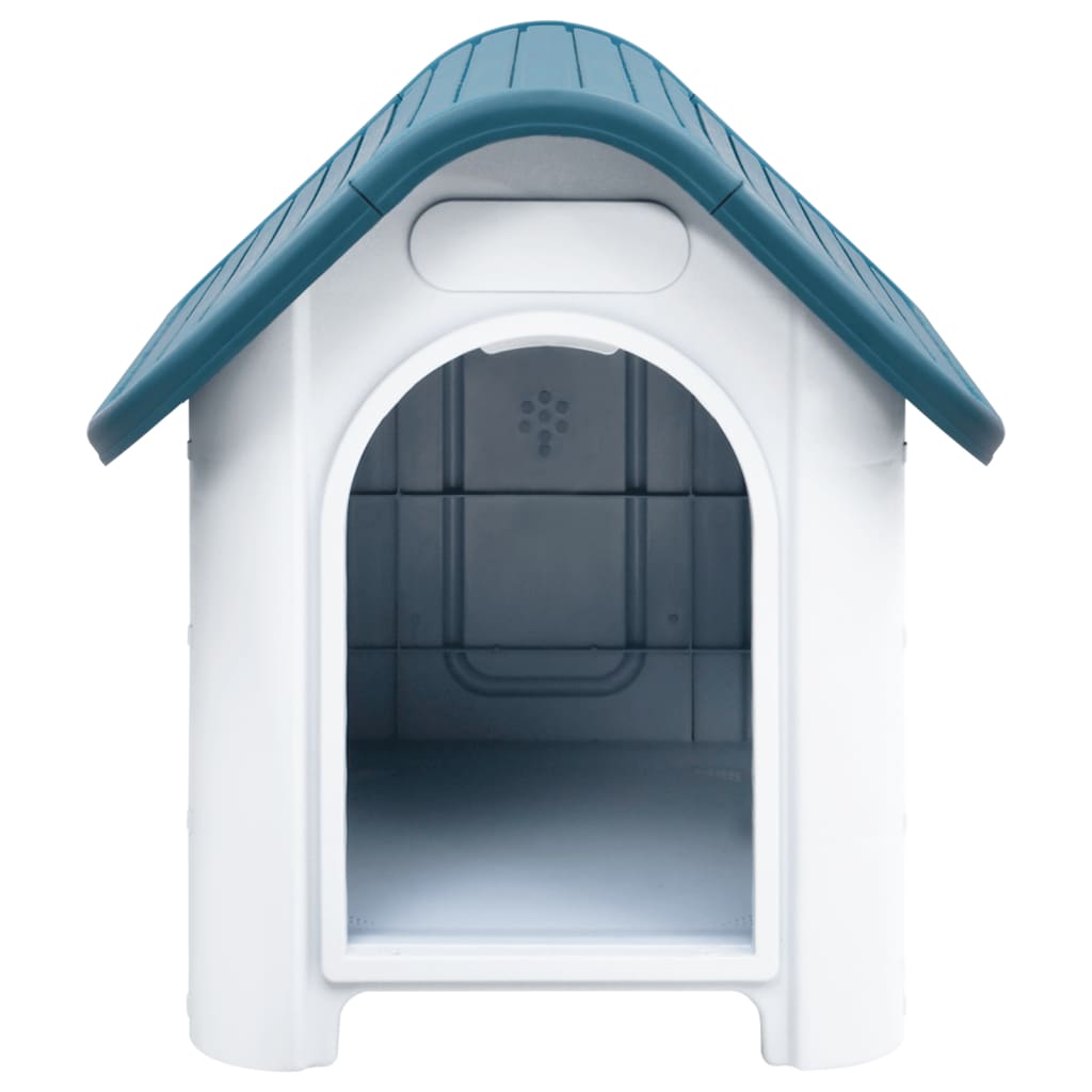 Vidaxl dog loft 59x75x66 cm polipropene blu