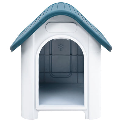 Vidaxl dog loft 59x75x66 cm polipropene blu
