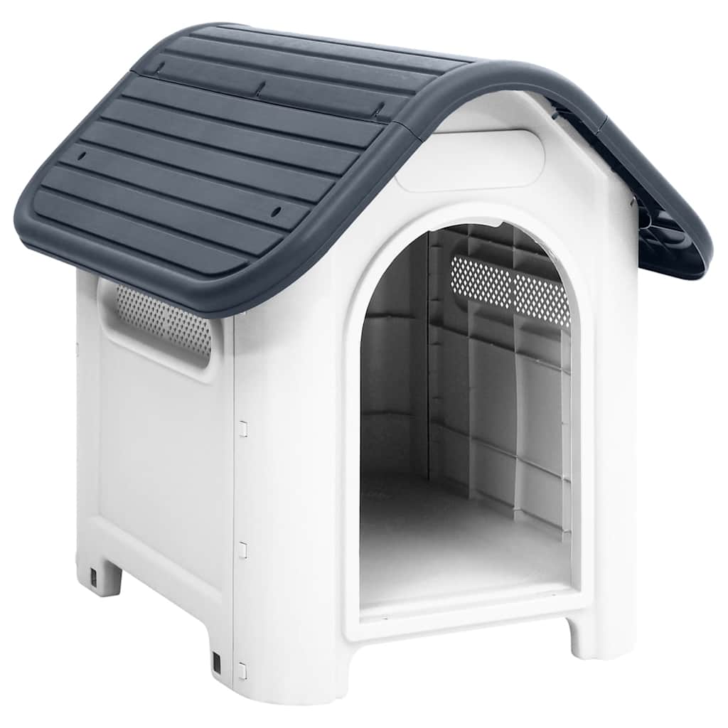 Vidaxl Dog Loft 59x75x66 cm Polypropene Grey