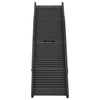 Vidaxl Pendiente de perro plegable 153x40x12.5 cm de plástico negro
