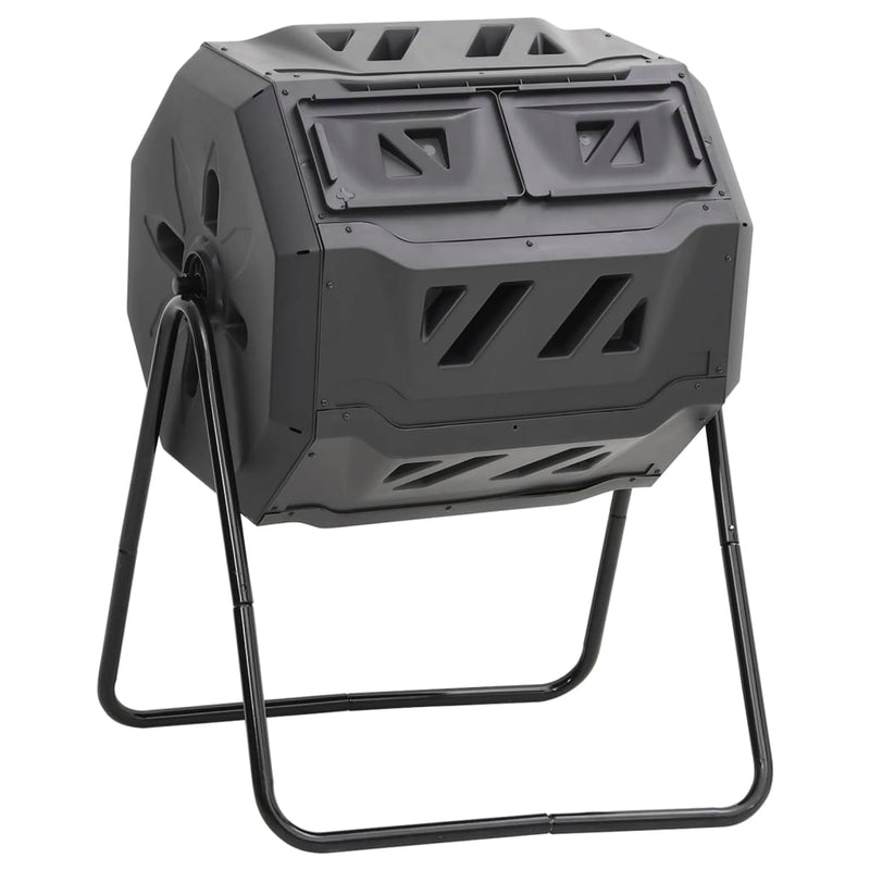 Vidaxl Compost Bin 160 L 73x64x95 Negro