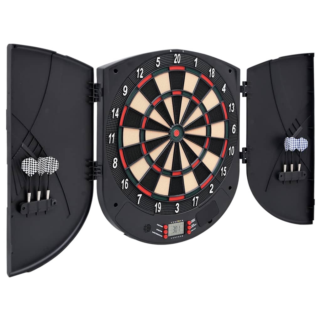 Vidaxl Dartboard Electric con Darts Polypropene Black