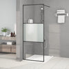 Vidaxl Walk-In Shower Mall 80x195 cm de vidrio ESG de medio matrimonio