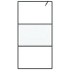 Vidaxl inloopdouchewand 100x195 cm halfmat esg-glas zwart