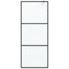 Vidaxl Walk-In Shower Mall 80x195 CM Mat ESG Glass Negro