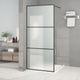 Vidaxl inloopdouchewand 90x195 cm mat esg-glas zwart