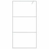 Vidaxl Walk-In Shower Mall 100x195 cm de vidrio transparente de vidrio de plata