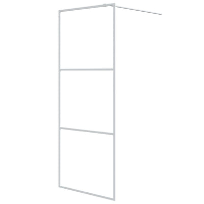 Vidaxl Walk-In Shower Wall 80x195 cm ESG Glass bianco