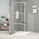 Vidaxl inloopdouchewand 80x195 cm transparant esg-glas wit