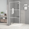 Vidaxl inloopdouchewand 90x195 cm transparant esg-glas wit