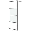 Vidaxl Walk-In Shower Mall 80x195 cm Halfmat ESG Glass Negro