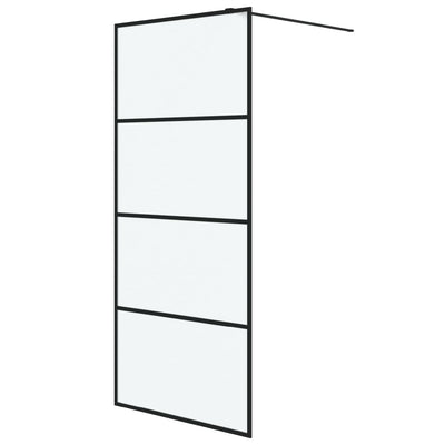 Vidaxl Walk-In Shower Wall 90x195 cm tappetino eSG nero