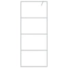 Vidaxl Walk-in Shower Mall 80x195 cm de vidrio transparente de vidrio de plata