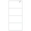 Vidaxl Walk-In Shower Mall 90x195 cm de vidrio ESG transparente blanco