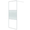 Vidaxl Walk-In Shower Wall 80x195 cm ESG Glass bianco