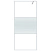 Vidaxl Walk-In Shower Mall 90x195 cm de vidrio ESG transparente blanco