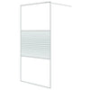 Vidaxl Walk-In Shower Mall 100x195 cm de vidrio ESG transparente blanco