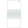 Vidaxl Walk-In Shower Mall 100x195 cm de vidrio ESG transparente blanco