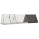 Jaula para conejos VidaXL antracita 302,5x80,5x71 cm acero galvanizado