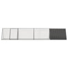 Conejera vidaxxl 403,5x80,5x71 cm acero galvanizado antracita