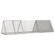 Vidaxx jaula para conejos gris 302,5x80,5x71 cm acero galvanizado