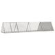 Conejera vidaxxl 403,5x80,5x71 cm acero galvanizado gris