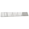 Conigliera Vidaxxl 504,5x80,5x71 cm acciaio zincato grigio