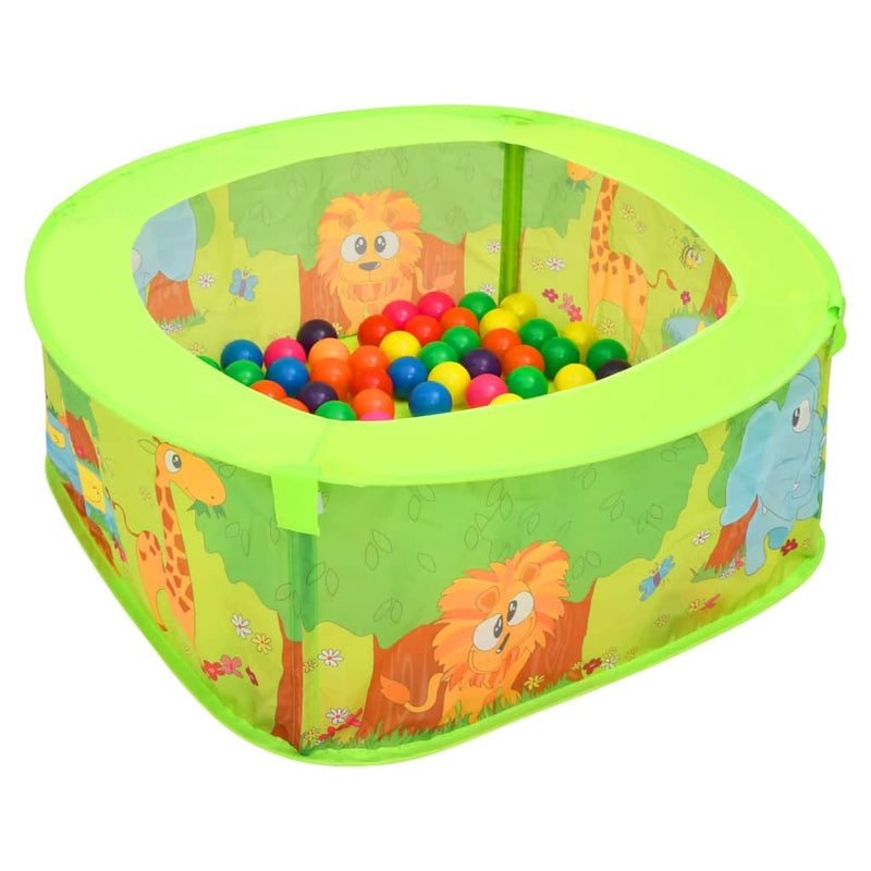 Vidaxl Ball Box para niños con 300 bolas 75x75x32 cm
