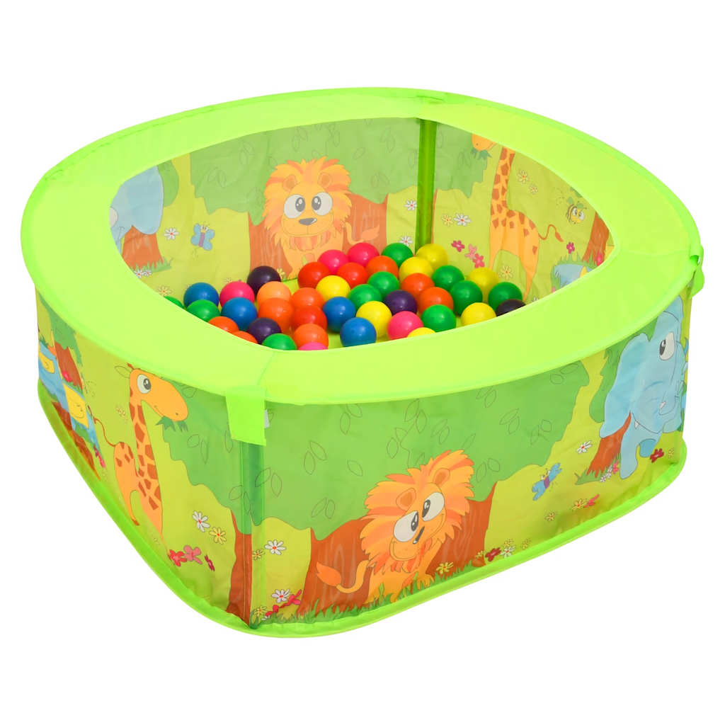 Vidaxl Ball Box para niños con 300 bolas 75x75x32 cm