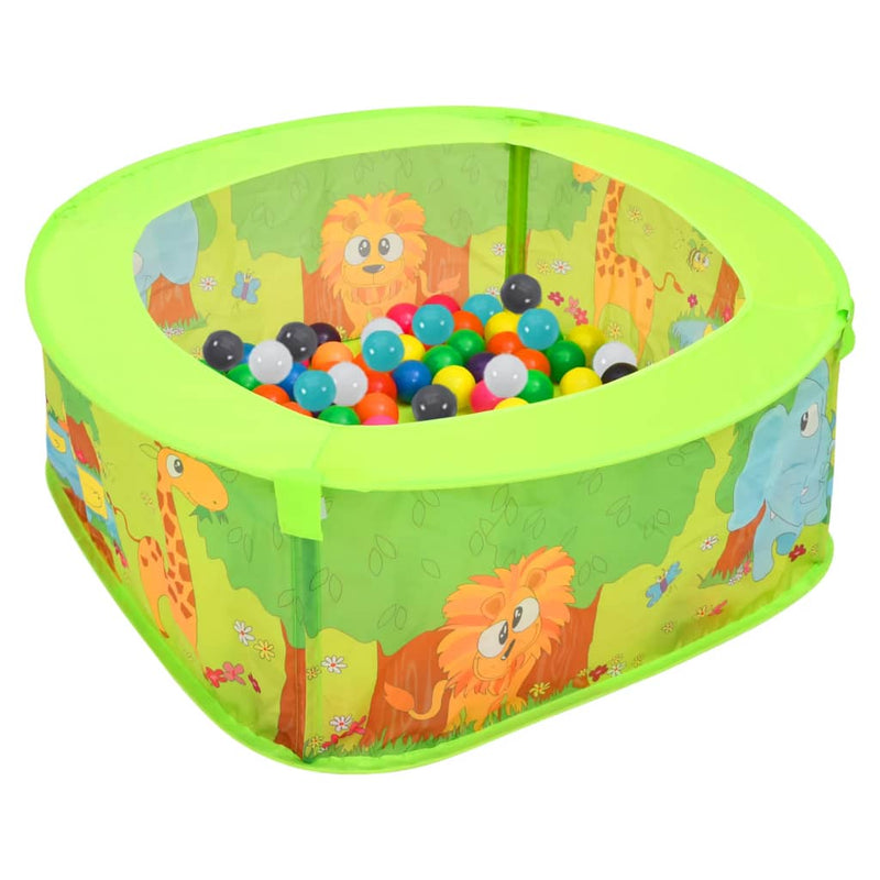 Vidaxl Ball Box para niños con 300 bolas 75x75x32 cm