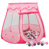 Tenda da gioco per bambini Vidaxl con 250 palline 102x102x82 cm rosa