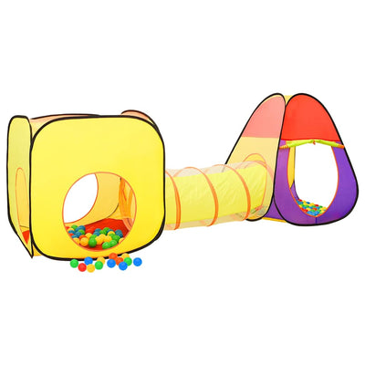 Tienda de juego para niños Vidaxl con 250 bolas de 255x80x100 cm de color multicolor