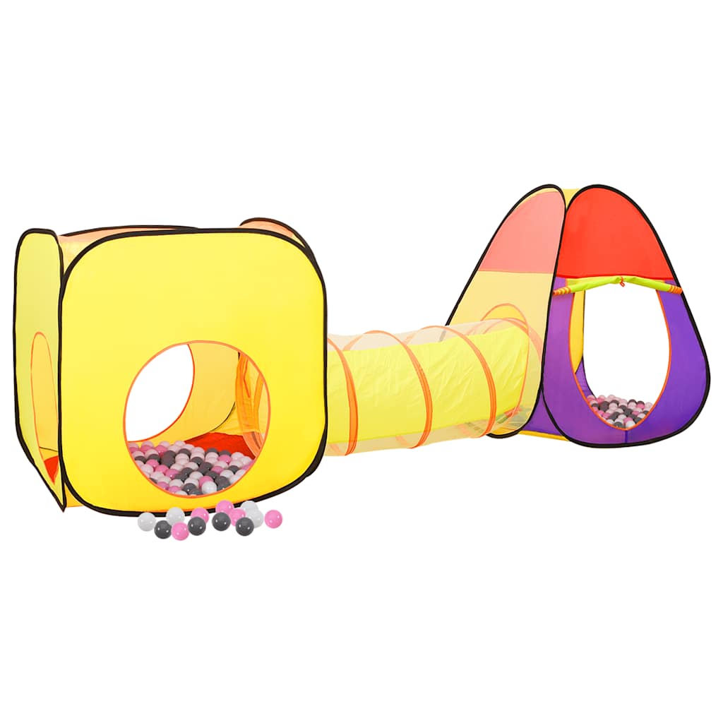 Tienda de juego para niños Vidaxl con 250 bolas de 255x80x100 cm de color multicolor