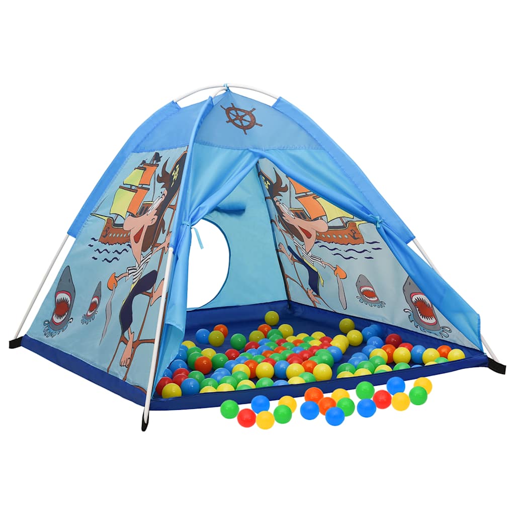 Tenda da gioco per bambini Vidaxl con 250 palline 120x120x90 cm blu