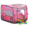 Tenda da gioco per bambini Vidaxl con 250 palline 70x112x70 cm rosa
