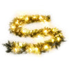 Vidaxl Garland de Navidad con luces LED 5.2 M PVC Green