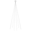 Vidaxl Flagpole Christmas Tree 108 LED White White 180 cm