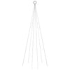 Vidaxl Flagpole Árbol de Navidad 108 LED White fría 180 cm