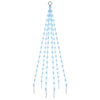 Vidaxl Flagpole Christmas Tree 108 LED Blu 180 cm