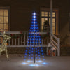 Vidaxl Flagpole Christmas Tree 108 LED Blu 180 cm
