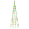 Vidaxl vlaggenmast kerstboom 732 led's meerkleurig 500 cm