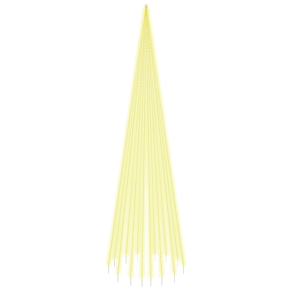 Vidaxl vlaggenmast kerstboom 1134 led's warmwit 800 cm