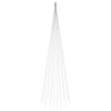 VidaXL asta árbol de Navidad 1134 LEDs blanco cálido 800 cm